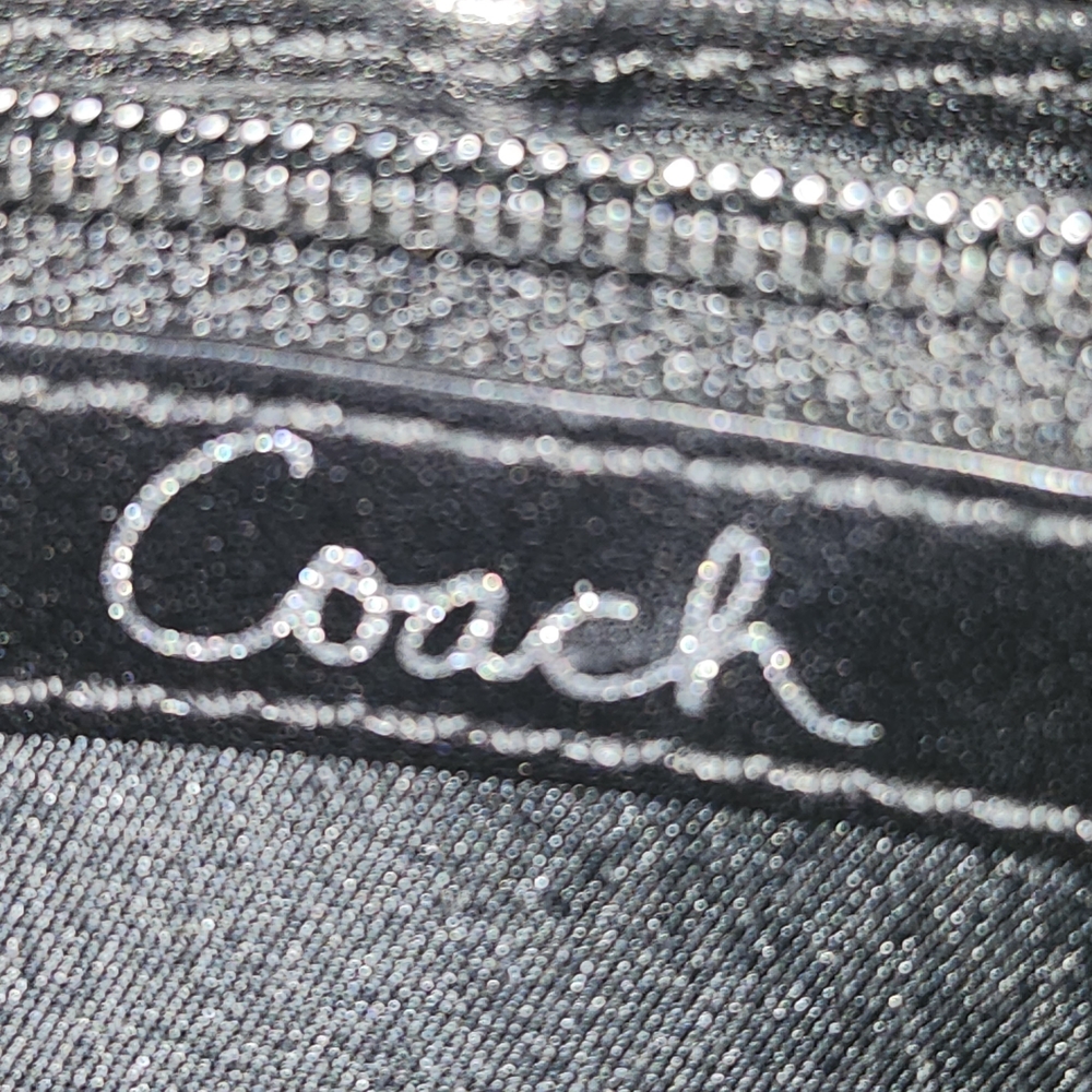 Coach Poppy Black Patent Leather Zip Wallet - Picture 7 of 7